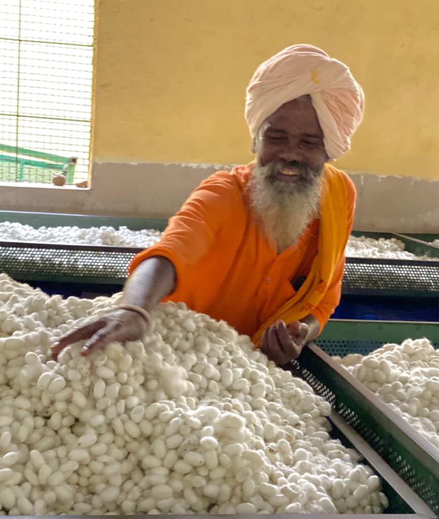 Silk Cocoons and on to Hampi (including bonus food blogging information